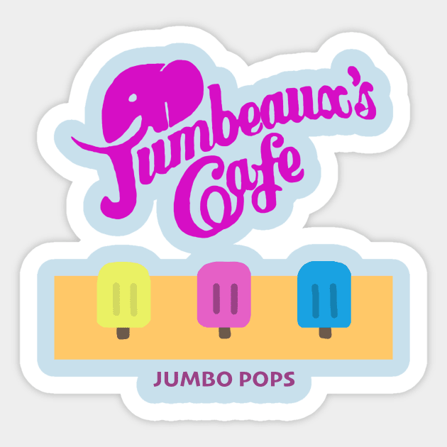 Jumbeaux's Cafe Sticker by MushuSupplyCo